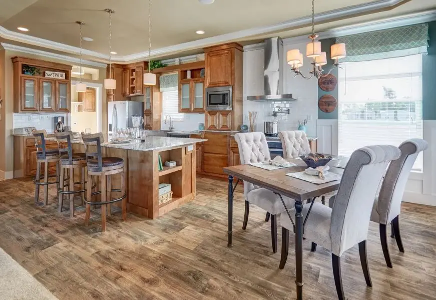 kitchen interior with island
